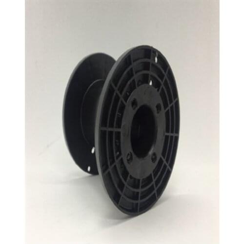 30Pcs 65mm/40mm Plastic Spools Wheel Black Empty Wire Bobbins Round for Beading Cord String Ribbon Jewelry Accessories