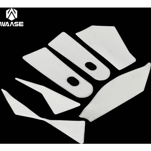 Waase Transparent Gas Fuel Tank Traction Side Pad Knee Grip Decal Sticker Protector For KAWASAKI KX 450 F KX450F 2019 2020 2021