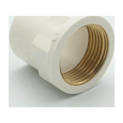 1/2" BSP Female Thread x 20mm ID Socket Straight PVC Pipe Fitting Water Connector For Garden Irrigation System