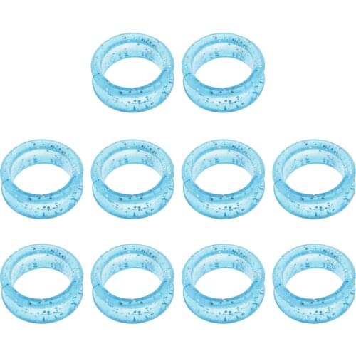 10 Pieces 2.2 cm Rubber Scissors Shears Finger Rings Grips For Salon Barber