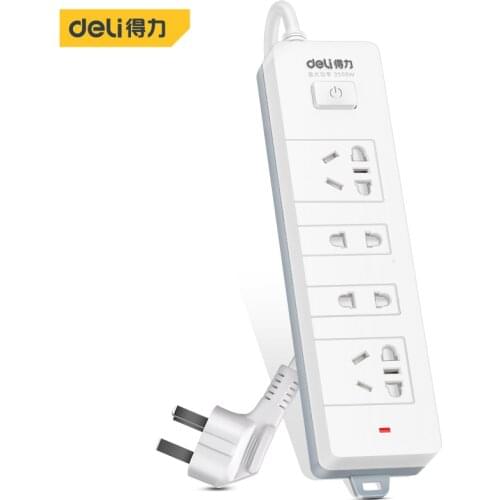 Deli Smart Socket Network Filter Plug Electrical Retractable Power Strip Smartlife Extension Wall Socket For Smartphone Tablets