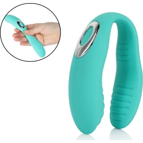 10 Speeds U Shape Dual Vibrating G spot Vibrator Anal Plug For Women Clitoris Stimulator Vagina Massage Vibrator Adults Sex Toys