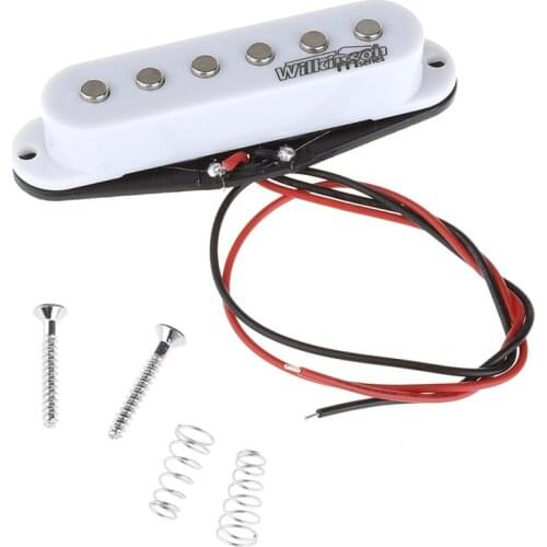 Wilkinson High Output Ceramic Single Coil Pickup for Strat Style Guitar Middle, White