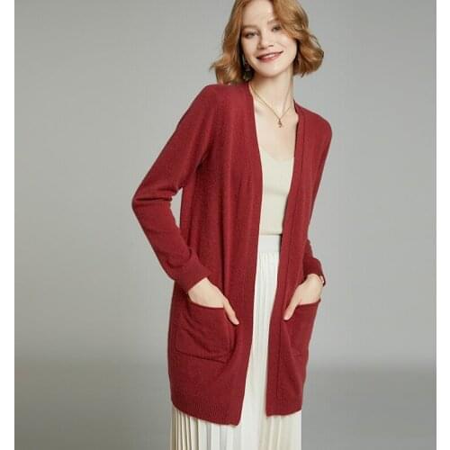 2021 Cardigans for woman summer sweaters knitted jumper High Quality Female knitwear V-NECK cool comfortable