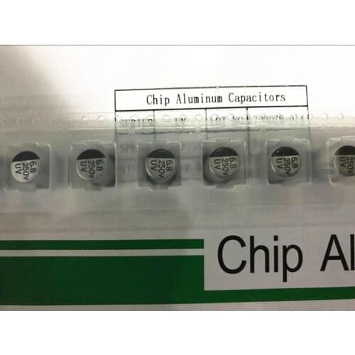 100% Home furnishings 250V6.8UF 8X10 6.8UF250V Aluminium electrolytic capacitor
