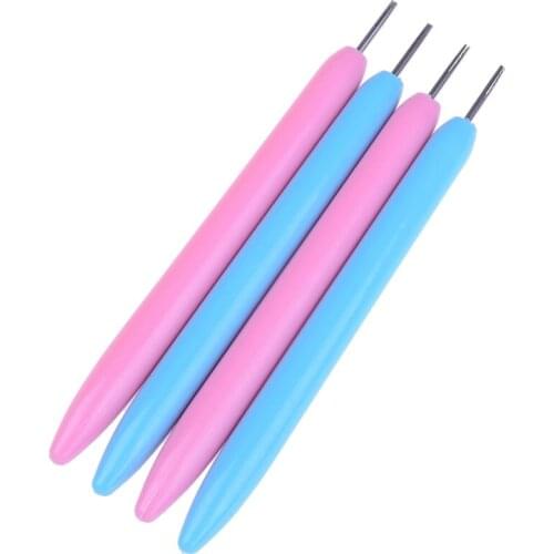 2PCS Quilling Paper Pen DIY Assorted Color Origami Scrapbooking Slotted Paper Quilling Tools Paper Craft Tool