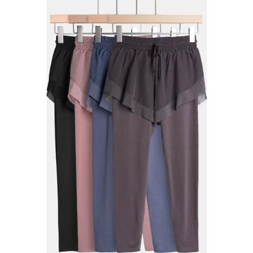 2021 Women High Waist Yoga Pants 2 in 1 Gym Running Tights Summer Fitness Workout Jogging Sports Leggings with Hidden Pockets