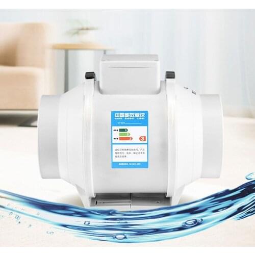 4inch Hose Inline Marine Bilge Air Blower,12V 235 CFM Quiet for Boat RV, White