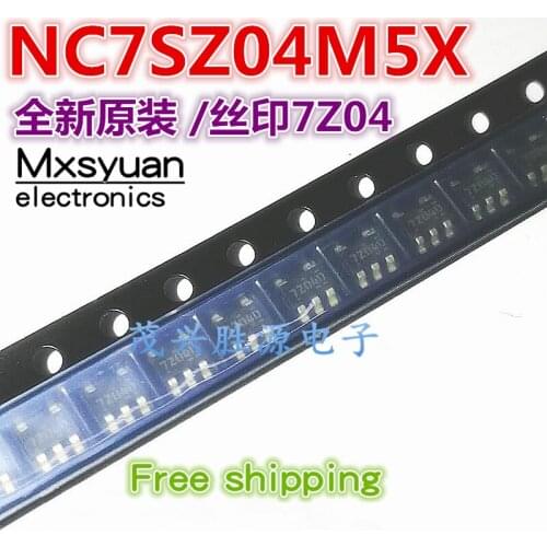50~100pcs NC7SZ04M5X NC7SZ04M5 7Z04 SOT23-5 in stock Free shipping