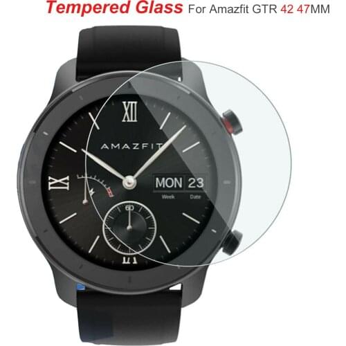 9H Tempered Glass Screen Protector For Xiaomi Huami Amazfit GTR 42mm 47mm Protective Film Guard For Huami Amazfit T-Rex