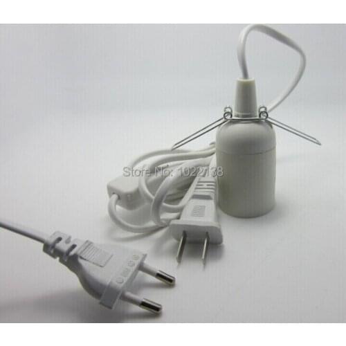 E27 LED living bedroom Pendant Chandelier Dining Lamp holder base adapter Converter socket adapter+switch+plug+1.8m cable cord