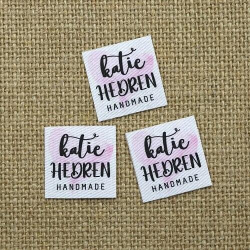 96piece Ironing Labels, Logo or Text, Iron on Cotton , Clothing Labels, Custom Design, Ironing tags (YTa34)