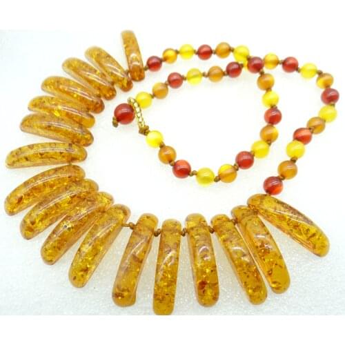 Hot sell Natural Precious Modernist Water drop TEARDROP GOLDEN HONEY PRESSED AMBERS Jewelry making earring necklace wholesale