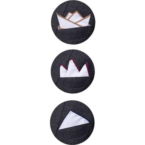 Hi-Tie Pocket Square Holder 5Pcs Keeper Organizer For Men Prefolded Men Suit Handkerchiefs JZ-01