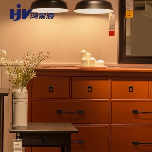 HJY 2Pcs Square Drawer Knobs Black Silve Cupboard Door Cabinet Pull Furniture Hardware Handle for Home Simple Single Hole C23101