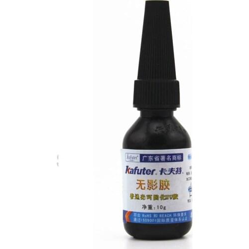 Strong power Kafuter 10ml 50ml 250ml UV Glue UV Curing Adhesive Transparent Crystal and Glass Adhesive