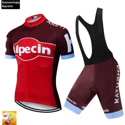 2019 Mens Alpecin Cycling Jersey Set MTB Bike Clothing Cycling Clothing Ropa Ciclismo Jerseys Pro Bicycle Bike Jersey Sets 16D