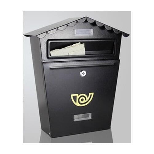 Small House Mailbox Simple Fashion Design Post Box For Letter Small Newspaper Card Storage Box With Lock