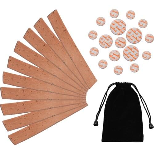 Clarinet Neck Joint Cork and Pad Set 10 Piece of Clarinet Neck Joint Cork 17 Piece Clarinet Pads for Bb Clarinet