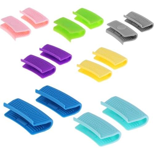 Practical Heat Insulation Oven Mitt Finger Gloves Casserole Ear Pan Pot Holder Oven Grip Anti-hot Pot Clip Kitchen Accessories