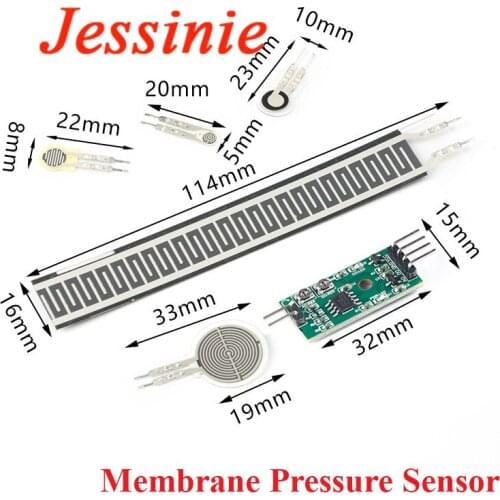 Load Cell Resistive Membrane Pressure Sensor Module Flexible Force Sensitive Analog FSR402 4mm 5mm 7mm 110mm For Arduino