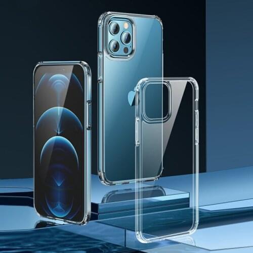 Luxury Shockproof Silicone Phone Case On For iPhone 12 11 Pro Max Transparent Case For iPhone 11 12 Mini Camera protection Cover