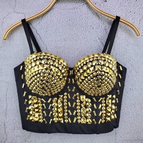 Stage Costume For Female Singer Rhinestone Vest Crop Top Bar Club DJ GOGO Party Outfit Sexy Underwear American Clothing BI984