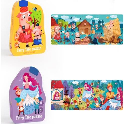 Fairy tale childrens educational early education large puzzle baby intelligence toy 3-4 years old decompression gift