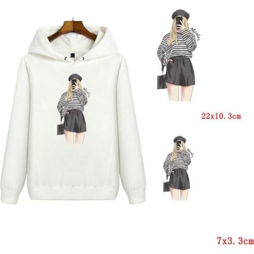 Sexy Girl Patch Iron On Transfer Vinyl Patches Thermal Sticker On Clothes Fashion Girl Patches Iron On Patches Sticker Applique