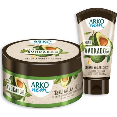 Arko Moisture Valuable Oils Avocado Oil Moisturizing Cream 250+60Ml