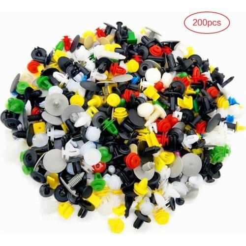 200Pcs Universal Mixed Auto Fastener Car Bumper Clips Retainer FOR Hyundai Solaris Tucson 2016 I30 IX35 I20 Accent Accessories
