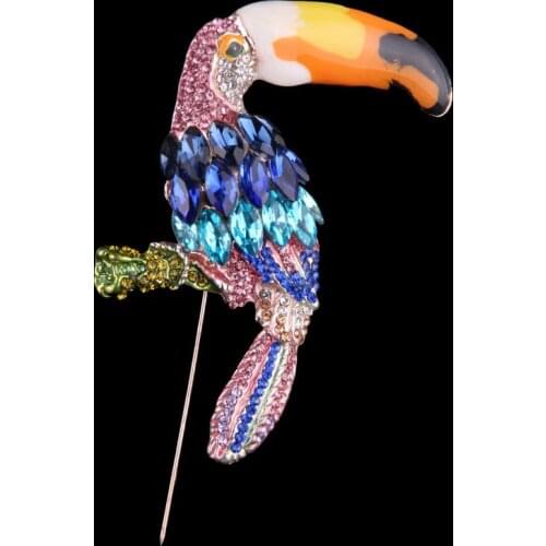 Nice Birds Brooch Pin Perfect Enamel Brooches women Gift Broche Rhinestone Brooches Pins Broches Women Accessories