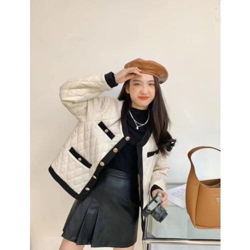 Pneime Womens Jacket Coat Autumn and Winter Thickening Ins Loose Retro Wild Lamb Wool Thickening Cardigan Outerwear