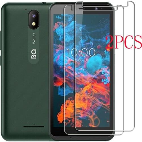 2PCS FOR BQ 5045L Wallet High HD Tempered Glass Protective On BQ5045L Screen Protector Film