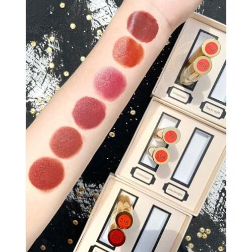 2PCS/Set Makeup Lipstick Matte Rouge Red Lip Stick Make Up Long Lasting Waterproof Lip Gloss Cosmetic Beautiful Lips косметика