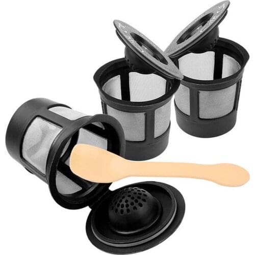 3pcs New Durable Coffee Filter Basket Strainer Coffee Capsule For Coffee Makers Cafe Tool