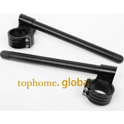 31/33/35/36/37mm 41/43/45/46/48mm 50/51/52/53/54mm Riser High Clip Ons Handle Bar Fork Tube Lift Clip on Black Pair