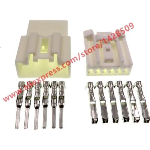 5 Sets 6 Pin Auto Electronic Harness Sensor Plug Female Male Car Connectors 7183-6097