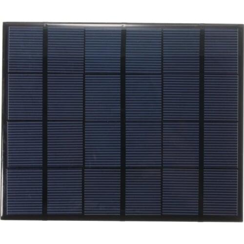 6V solar panel Polycrystaline 3.5W 580MA mini Epoxy solar panel diy solar charger Free shipping