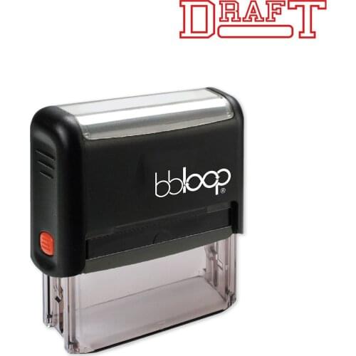 Bbloop Draft w/college Style Font and Design Self-Ink