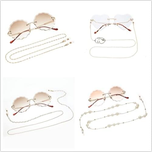 Glasses Chains On The Neck For Women Bead Chain Lanyard Fashion Glasses Strap Sunglasses Cords Casual Glasses Eyewear Accessorie