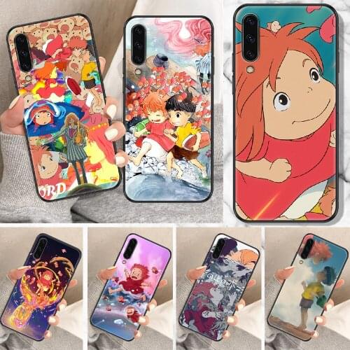 Ponyo on the Cliff Anime Phone Case For Samsung Galaxy A 10 12 20E 21S 30 32 40 50 51 52 70 71 72 5 6 7 2016 2018 black soft