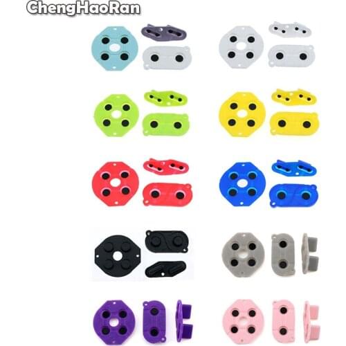 ChengHaoRan D-Pad Button Conductive Rubber Pads for Gameboy Classic for GBO GB Fat DMG Direction A B Start Select Button