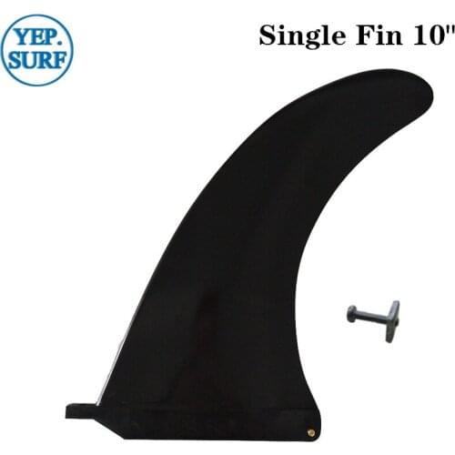 Surfing Fins Black Nylon Plastic Single Fins 10 Length Surfing Fins stand up paddle