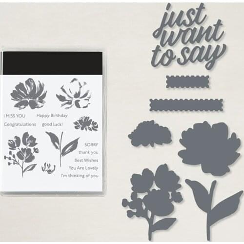 Flower Metal Cutting Dies and Stamps for card DIY Scrapbooking stencil Paper Craft Album template Dies