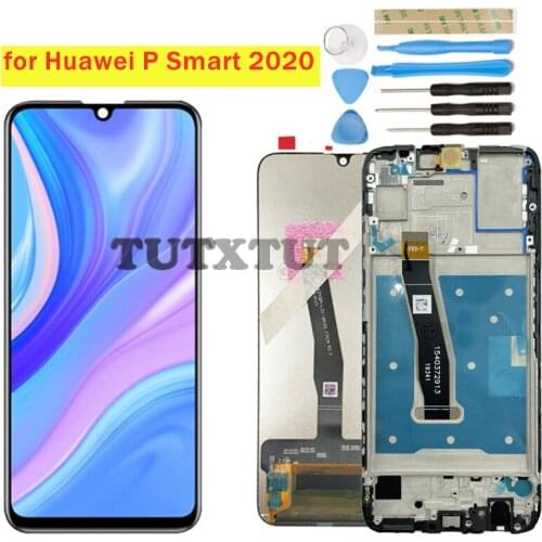 For Huawei P Smart 2020 LCD Display Screen Touch Digitizer Assembly LCD Display 10 Touch Repair Parts POT-LX1/POT-LX1AF/POT-LX2J