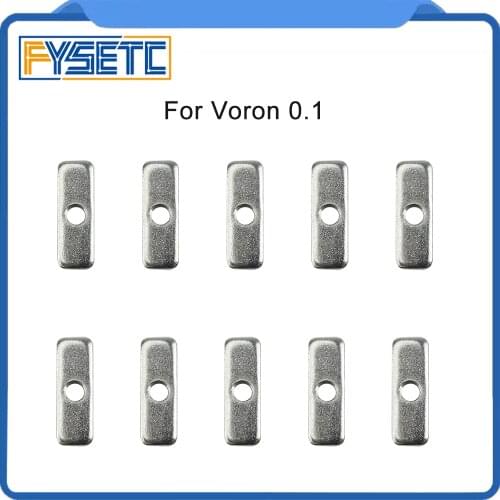 FYSETC 3d Printer DIY Project Fasteners Screws NutsVoron 0.1 3D Printer X Belt Nut Makerbeam XL Type M3 T-nut For Voron V0 V0.1