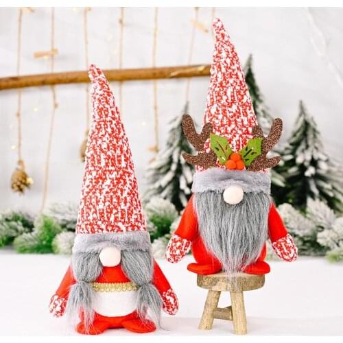 Gnomes Toy Long Lasting Practical Lint Free Gnome Plush Doll Merry Christmas Decoration Faceless Toy for Bedroom