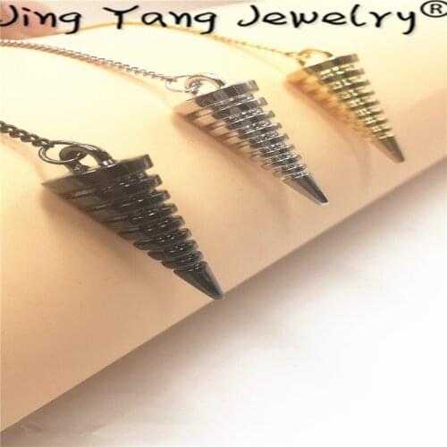 Healing Pendulum Scrying A Egyptian Sphere Copper pendulum coil Pendant Metal Pendant and Fashion Chain Nodes