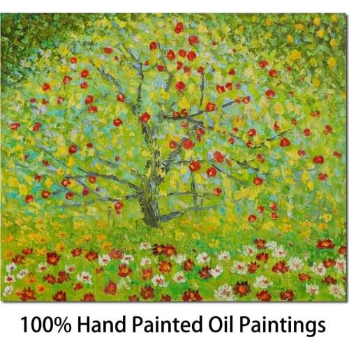 Famous Oil painting The Apple Tree Gustav Klimt reproductions Canvas Art High quality Hand painted